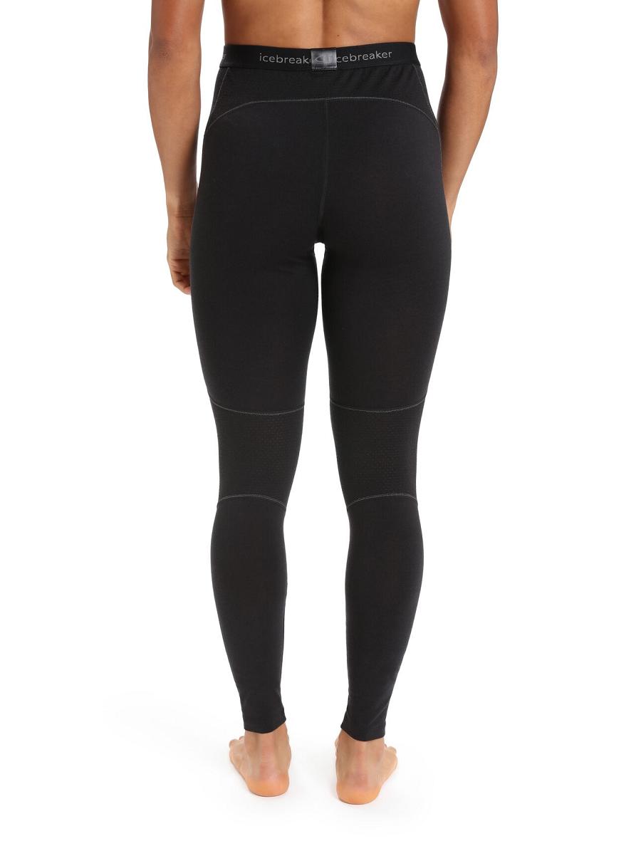 Icebreaker BodyfitZone™ Merino 200 Zone Thermal Naisten Leggingsit Mustat | FI 1540PJJQ